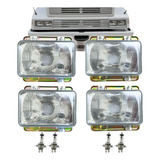 Kit 4x Farol Mb Mercedes Bicudo 93 A 04 + Lâmpada 12v