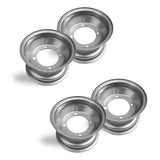 Kit 4x Rodas Aro 08 P/ Pneu 18x9,5-8 Quadriciclo - Dsr