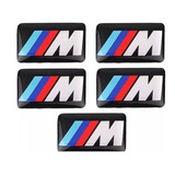 Kit 5 Adesivos Emblema Bmw M Esportivo Volante Câmbio Rodas