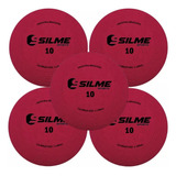 Kit 5 Bolas Iniciação Borracha Número 10 Válvula Escola N10
