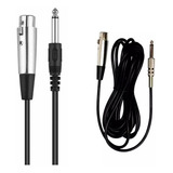 Kit 5 Cabo Microfone Xlr + P10 3 Metros Super Oferta