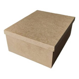 Kit 5 Caixas Tampa De Sapato Presente Mdf 30x20x10 Festas