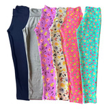 Kit 5 Calça Legging Menina Uniforme Escolar Atacado Infantil