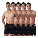 Kit 5 Calções Masculinos Academia Dry Fit Forro Suplex Uv20+