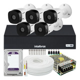 Kit 5 Cameras Seguranca Intelbras Vhl 1220 Full Hd 2t Purple