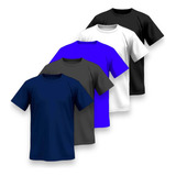 Kit 5 Camisa Básica Liza Dry Fit Plus Size G1 G2 G3 Barato