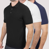 Kit 5 Camisa Polo Masculina Premium Poliéster Dryfit Atacado