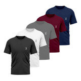 Kit 5 Camiseta Masculina Dry Fit Academia Treino Fitness 