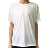 Kit 5 Camisetas Infantil Branca 100% Poliéster Para Sublimar