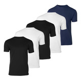 Kit 5 Camisetas Masculinas Básicas 100% Algodão Premium