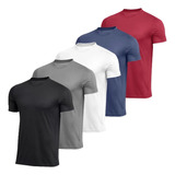 Kit 5 Camisetas Proteção Uv Dry Fit Academia Esportiva 