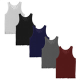 Kit 5 Camisetas Regata Masculina Plus Size Tecido Dry Grande