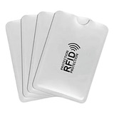 Kit 5 Capinhas Protetor De Cartão De Crédito Rfid Anti Furto