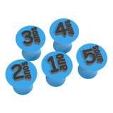 Kit 5 Carimbo Marcador Brigadeiro Idade Aniversário Anos