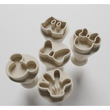 Kit 5 Carimbos Mickey Minnie Para Brigadeiros E Doces