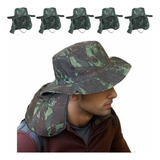 Kit 5 Chapéu Boné Pescador Caçador Australiano Protetor Nuca