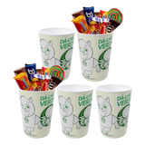 Kit 5 Copos Palmeiras Para Doces Decoração De Festa Oficial
