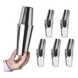Kit 5 Coqueteleiras Boston Profissional 820ml Inox C/ Peso