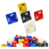 Kit 5 Dados D8 - Rpg