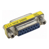 Kit 5 Emenda Femea Db15 X Db15 2 Fileiras