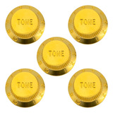 Kit 5 Knob Tone Dourado - Guitarra Strato