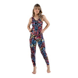 Kit 5 Macacão Feminino Suplex Fitness Academia Estampado 