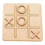 Kit 5 Mini Jogo Da Velha Mdf 3mm Cru 10cm Lembrancinha