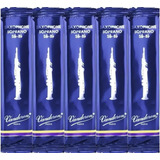 Kit 5 Palhetas Vandoren Tradicional Sax Soprano - Escolha Nº