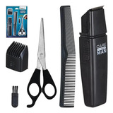 Kit 5 Peças Aparador Pelos Barba Bigode Maquina Homem Envios