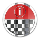 Kit 5 Peças Badge Emblema Em Metal Italmagnésio Ø 56mm