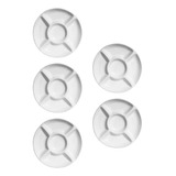 Kit 5 Petisqueira Melamina 23cm 5 Divisórias Praticidade