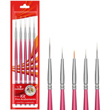 Kit 5 Pincéis Finos Para Acabamento 596/0 - Condor