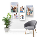 Kit 5 Placas Decorativas Para Sala Com Sua Foto Preferida 4k