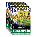 Kit 5 Poster Placar Palmeiras-tricampeão Paulista 2024