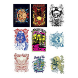 Kit 5 Quadros Placas Decorativas Underground E Rock 2-11
