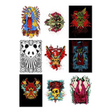 Kit 5 Quadros Placas Decorativas Underground E Rock 2-8