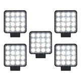 Kit 5 Refletor Holofote Luminaria Jardim 16 Leds 12v 24v