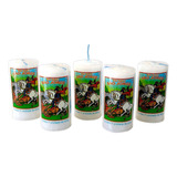 Kit 5 Velas Grossas São Jorge 7 Dias 400g - Santo Guerreiro