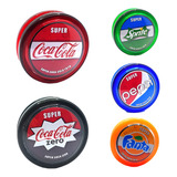 Kit 5 Yoyo Coca Retrô Fanta Sprite Pepsi Ioio Profissional 