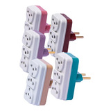 Kit 50 Adaptador Tomada T Padrão Novo Antig Benjamin Triplo
