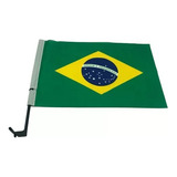Kit 50 Bandeiras Do Brasil Para Vidros Do Carro Em Tecido