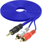Kit 50 Cabos P2 Rca Áudio Cabo Estéreo 1,50 Mt Frete Grátis