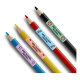 Kit 50 Etiquetas Escolar Canetas Caderno Personalizado Nome