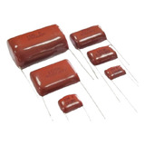 Kit 50 Peças - Capacitor Poliester 470k X 630v Passo 22mm 