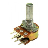 Kit 50 Potenciômetro Linear Duplo Rotativo 6t S/chave 100kb