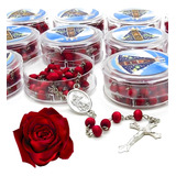 Kit 50 Terços Perfumados Rosas N.s Aparecida Promoção