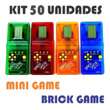 Kit 50 Unidades Super Mini Game Brick Game Antigo Portátil