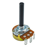 Kit 5x Potenciômetro Rotativo 47k L35 23mm Modelo B Linear