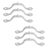 Kit 6 Alça Caixas Artesanato P/ Bandejas Baú + Parafusos