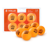 Kit 6 Bola De Tênis De Mesa Laranja 2 Estrelas Ping Pong